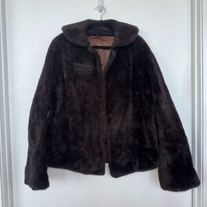 Vintage Princeton’s O’llegro Brown Faux Fur Coat